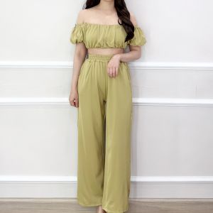 SV 6258 - Megan Plump Set | Silvervogue | Set Atasan dan Celana Katun Poliester Pakaian Wanita