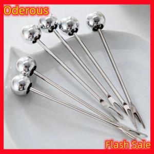 Oderous 6pcs Stainless Steel Dessert Forks With Storage Jar Cute Bear Utensils For Party Tasting Dessert Fruit Pickle Fruit Salad