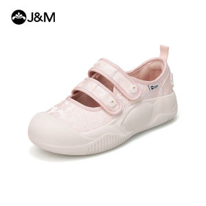 Joy&Mario Womens Casual Shoes Breathable Comfortable Canvas Loafers with Velcro Straps and White Sole