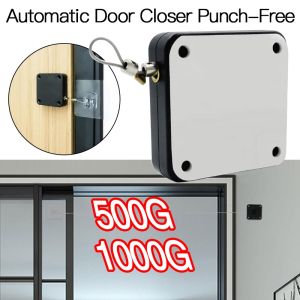 Automatic Door Closer Door Automatic Return Quick Installation Anti-theft Induction Door Closer Silent Door Closer