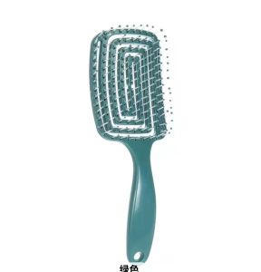 จัดส่งตอนนี้หวีแปรง โค้งรับศีรษะ อุปกรณ์จัดแต่งทรงผม หวีแปรง น้ำหนักเบา ซักได้ นวดหนังศีรษะ