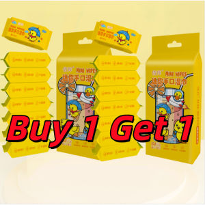 【Buy 1 Get 1】8in1 Set Baby Wipes Mini Multipurpose wipe Easy Soft skin to carry Outdoor Travel Size