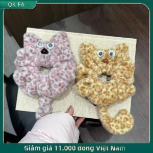 QK FA ✨ Dễ Thương Sang Trọng Mèo Con Tóc Tie Ngọt Ngào Phim Hoạt Hình Của Mèo Đuôi Scrunchies Tóc Sợi Dây Thừng Trở Lại Của Đầu Headband Tóc Phụ Kiện Quà Tặng