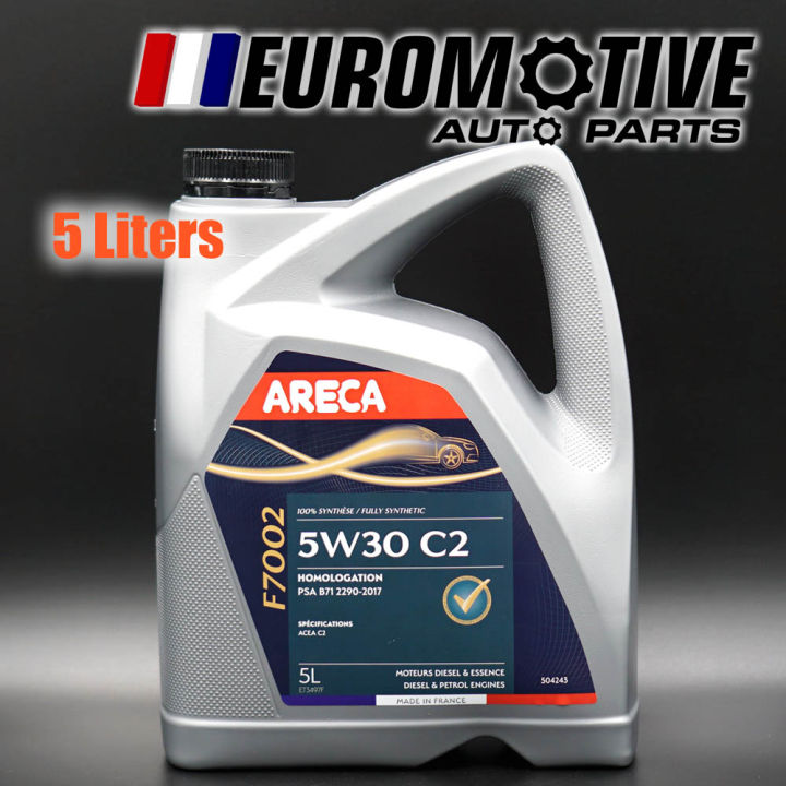 ARECA 5W30 5L (PSA Approved) Engine Oil - Made in France | Lazada