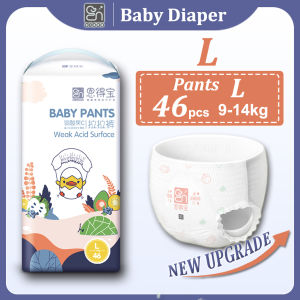Endebao Diapers Pants L Size large 46pcs Suit 9 to 14kg Disposable Diapers Fruit Series Bady Diaper