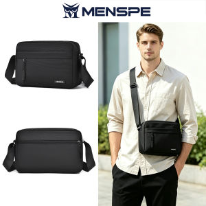 MENSPE Mens Shoulder Bag Waterproof Messenger Bag Fashion Travel Bag Business Bag Phone Bag Large Capacity Cross Body Bag Lightweight Casual Bag Fashion Leisure Sport Street Bag