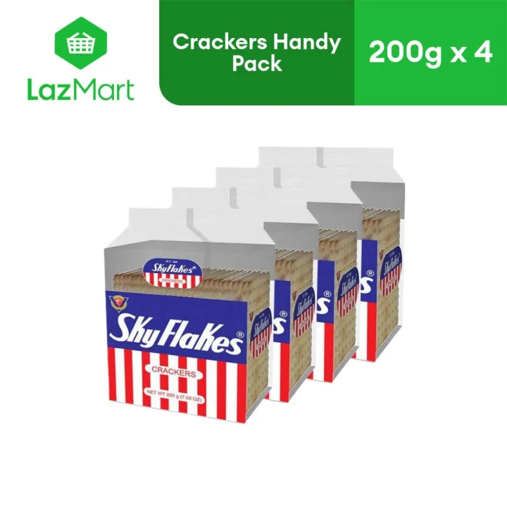 SkyFlakes Crackers Handy Pack 200g Pack of 4 Lazada PH