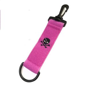MEEU Colourful Durable Skull Sports Balls Hands Cleans Polyester With Carabiner Double-sided Golf Wiping Cloth Magic Tape Cleaning Towel Golf Cleaning Towel Golf Towel Carabiner