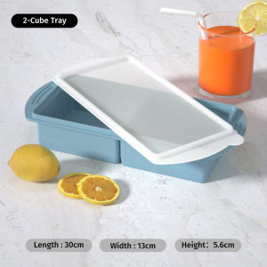 Easy Release Freezer Safe Kitchen & Drink Essential Ice Cube Tray with Cover