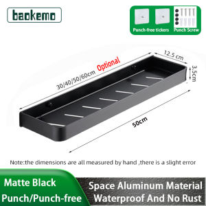 baokemo Bathroom Storage Hardware Storage Rack Toilet Rack  Wall Mounted Shower Shelf  Free Punch Corner Rack Shelving Kitcheen Bathroom Accessories