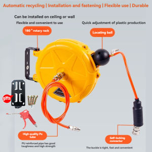 Mini 8x5mm 10m Automotive Air Hose Reel Automatic Retractable Reel Car Wash & Workshop Air Hose Reel