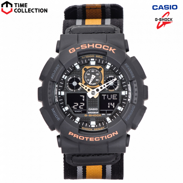 Casio G-shock Digital Analog GA-100MC-1A4DR Watch for Men w/ 1