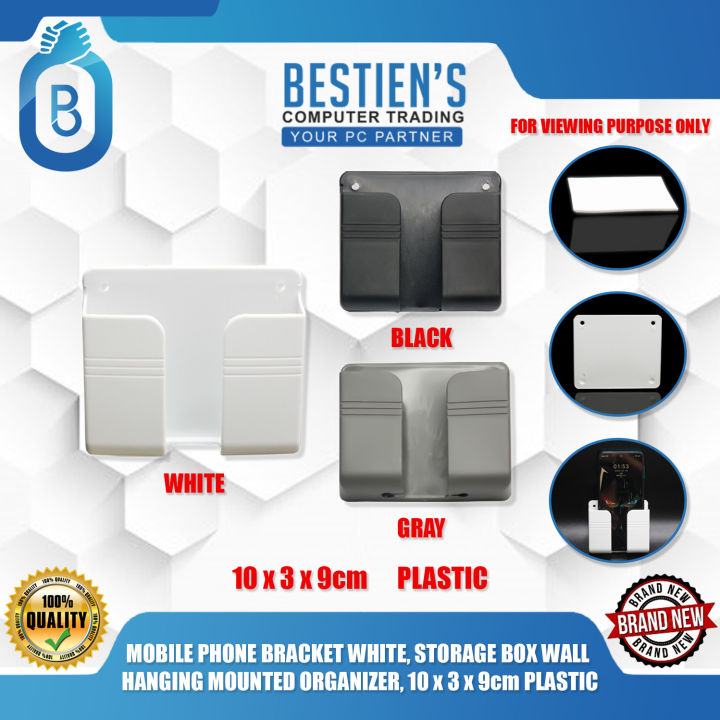 MOBILE PHONE BRACKET STORAGE BOX WALL HANGING MOUNTED ORGANIZER, BEST ...