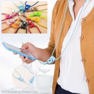 Kalung Tali Gantungan HP / Tali Strap Handphone Gantungan HP Tombol Klik Model Kalung AH007 - KMS