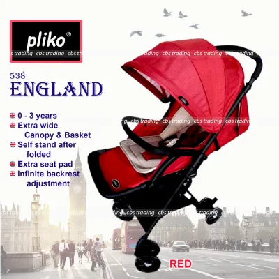 Pliko England BS-538 Lightweight Baby Stroller / Kereta Dorong Bayi
