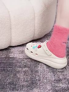 รองเท้า crocs แท้ crocs Crush Clog สีชมพู รองเท้าหัวโตผู้หญิง รองเท้ากันลื่น#207521