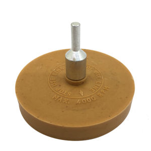 3.5" RUBBER ERASER WHEEL WITH DRILL ADAPTER TOOL KIT ADHESIVE REMOVER TOOL REMOVES STICKERS VINYL DECALS TAPE For Auto Car Body Decals Pinstrip Removal
