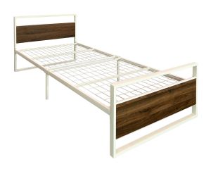 SHONA SINGLE METAL BED WITH WOODEN BOARD/ KATIL SINGLE/ KATIL BESI/ KATIL PAPAN