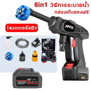 💥ฟรีกล่องเครื่องมือ💥MijiaTool ปืนฉีดน้ำแรงดันสูง 80000kpa เครื่องอัดฉีดแรงดันสูง มีแบต2ก้อน การออกน้ำ6แบบ เครื่องฉีดน้ำแรงดันสูงไร้สาย เครื่องฉีดน้ำไร้สาย