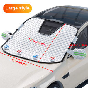 SEAMETAL Car Windshield Snow Cover Magnetic Windscreen Snow Shield Winter Ice Frost Removal Protector Cover for Suv Truck Sedan