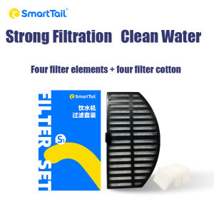 Dudu Pet Smarttail Lọc Thích Hợp Cho Smarttail dụng cụ lấy nước cho thú cưng 4 Gói Nhiều Lớp Lọc Cho Chó Và Mèo