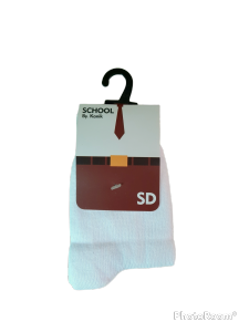 Kaos Kaki Anak Sekolah SD SMP SMA - Kanik School Putih Hitam