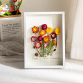 Topstar Wooden DIY Shadow Box Frame for Dried Flower Big Size 4/6R A4 Photo Picture Transparent Glass Frame Plant Wall Hang Display. 