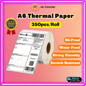 AKPACKING A6 Thermal Paper A6 Airway Bill Paper Awb 100mm x 150mm Roll