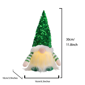 Glowing Knitted Gnome Doll with Led Night Light Christmas Decorations Home Xmas Tree Decor Navidad New Year Gift