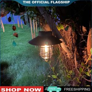 [VICKING6]Vintage Solar Tent Camping Lantern Waterproof Garden Balcony Chandelier Lights