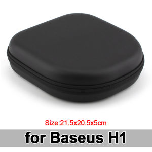 Headset Storage Bag for Baseus D02 Pro /H1 Headphones Hard Shell Wireless Headset Protective Case Storage Box Fall Proof Pressure Resistant Moisture Resistant Thickened Portable Handbag for Men and Women