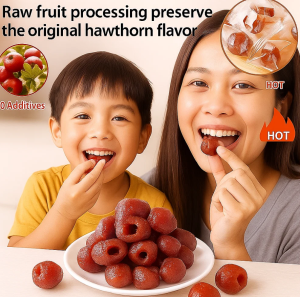 Upgraded Version - Hollow Hawthorn Individual Packaging – Sweet & Sour Appetizer Snack No Fruit Kernel Vitamin C Rich Travel Friendly Treat for Adults & Kids