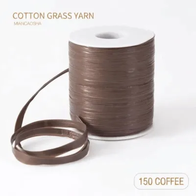 TONYOOG Weaving Raffia Thread Eco-Friendly Durable Crochet Yarn Premium Quality 120M Per Roll Hook Hat Ribbon DIY
