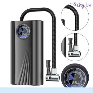 🔥🔥🔥fenglin 12V Car Tire Inflator High Precision Mini Tire Pump Quick Inflating Electronic Inflatable Pump For Motorcycle Car Bike