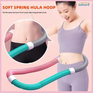 [SG Seller]Spring Hula Hoop Fitness Massage Thin Waist Slimming Weight Loss Women Sports High Quality Spring Hula Hoops