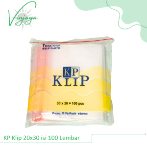 Plastik Klip/Zipper Uk 20x30 besar isi 100 lembar KP Klip