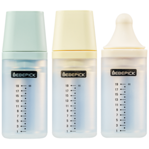 Bebepick Reusable Silicone Medicine Bottle 3P Set – Leak‑Proof Boil‑Sterilizable Ships from Korea