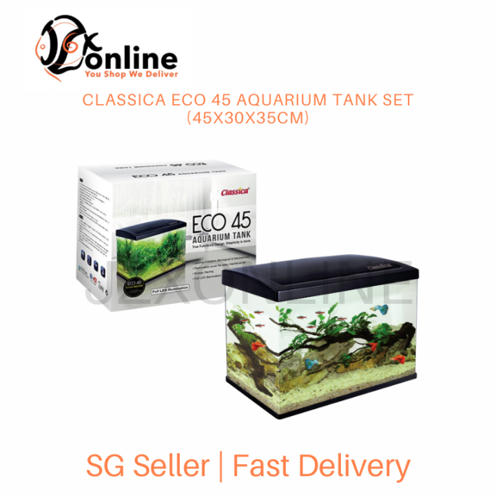 CLASSICA ECO 45 Aquarium Tank Set (45x30x35cm) | Lazada Singapore