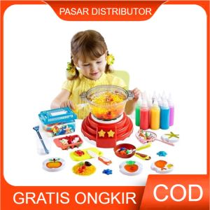 Mainan Anak DIY HOT POT MACHINE Water Jelly DIY Magic Jelly Waterscape Perempuan Laki Laki