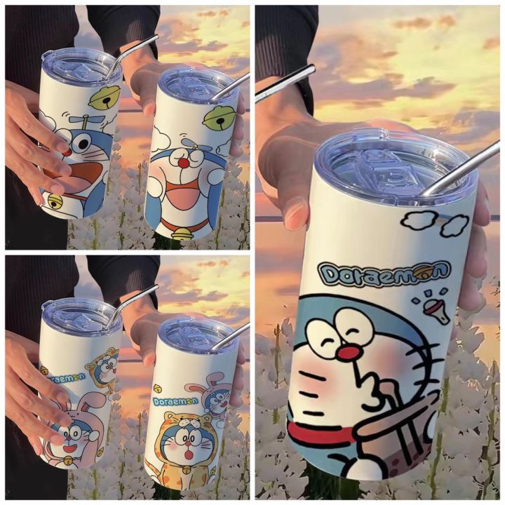 [ 600ml ] Ly giữ nhiệt Doraemon inox 304 an toàn chống gỉ cao cấp, Bình ...