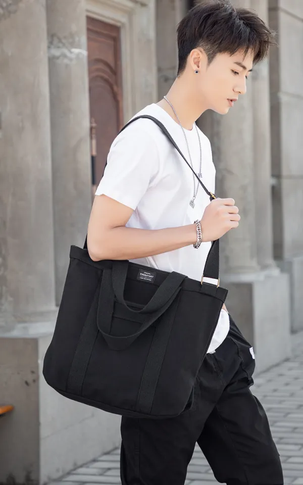 Men's tote bags for work best sale