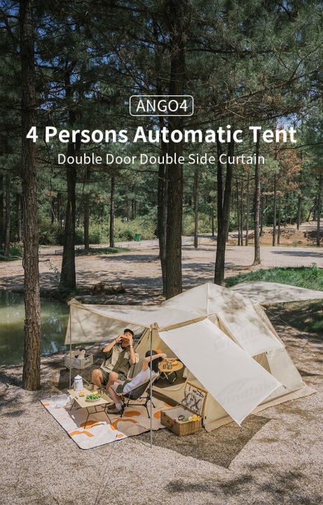 Naturehike%20ANGO%204%20Person%20Automatic%20Pole%20Camping%20Tent%20with%20Front%20Back%20Side%20Awning%20Canopy%20Snow%20Rain%20Skirt%20Auto%20Pop%20up%20Camp%20Waterproof%20Windproof%20Family%20Outdoor%20Portable%20Foldable%20Folding%20Tent%20Nature%20Hike%20-%20Image%208
