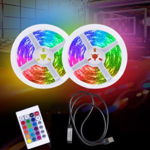 LED Strip Light USB 5050 RGB DC5V Flexible Lampu LED Hiasan Bilik Tidur 1M 2M 3M 4M 5M Bedroom Gaming TV Desktop Screen BackLight Diode Tape