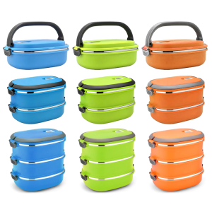 Large Capacity Stainles Steel Lunch Boxs Many Layer Compartment Durable Container for Family Outdoor