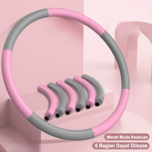 JF Hula Hoop Bongkar Pasang/Hula Hoop Foam Massage/Olahraga Pengecil Perut/Hula Hoop yang Dapat Dilepas/Hula Hoop Berat yang Dapat Disesuaikan