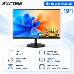 EXPOSE 27 Inch Monitor HD Curved Surface 2K/4K Desktop computer 75Hz 27 Inch 144Hz/165Hz Curved Monitors