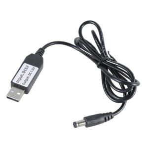 Compact USB 5V to 1.5V 5.5mmx2.1mm DC5521 Plug Charging Cable Power Wire for 1.5V LED Light Watch Toy Clock