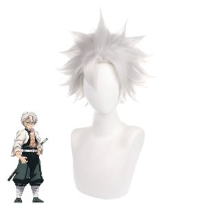 Shinazugawa Sanemi Cosplay Costume Anime Demon Slayer Cosplay Kimono Halloween Outfit Role-Playing Costume For Men