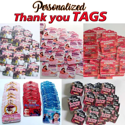 Thank you TAGS / Personalized / 48pcs