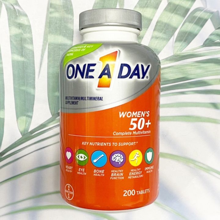 One-A-Day® Women's 50+ Healthy Advantage Multivitamin/Multimineral, Tablets วิตามินและแร่ธาตุรวม 23 ชนิด สำหรับผู้หญิงอายุ 50 อัพ